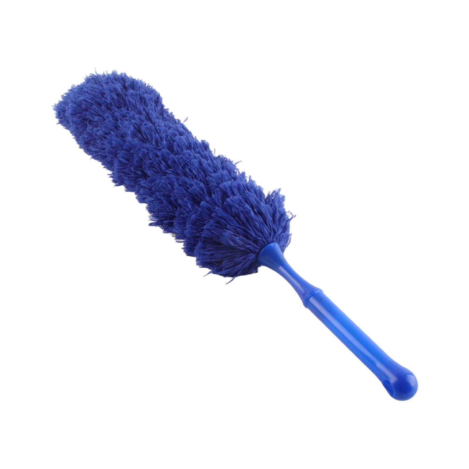 

1 Pcs Washable Anti Static Soft Microfiber Clean Duster Home Furniture Car Cleaning Tool Dark blue