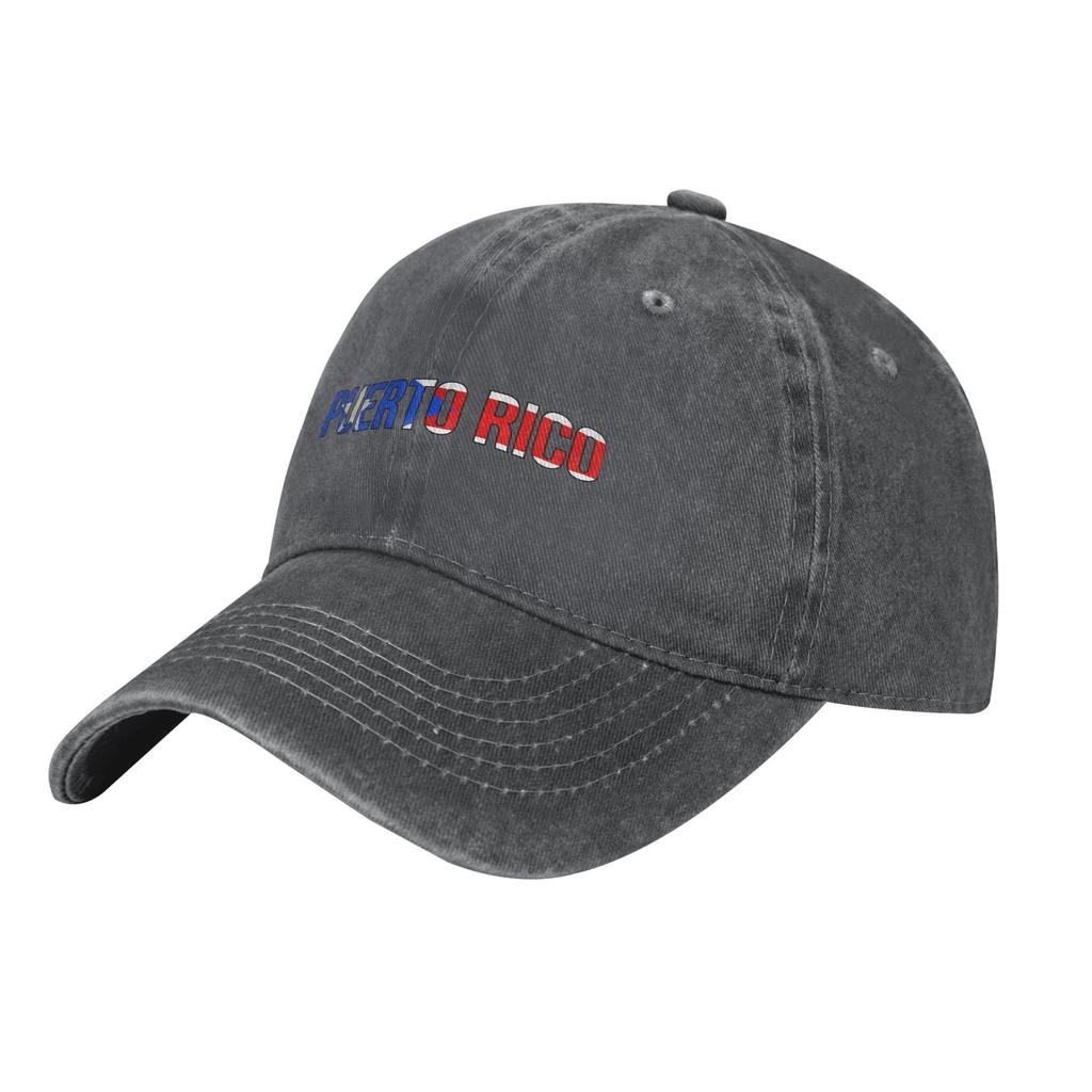 Vintage Puerto Rico Flag Map Baseball Caps Men Women Distressed Cotton Headwear  Outdoor Summer Adjustable Hats Cap