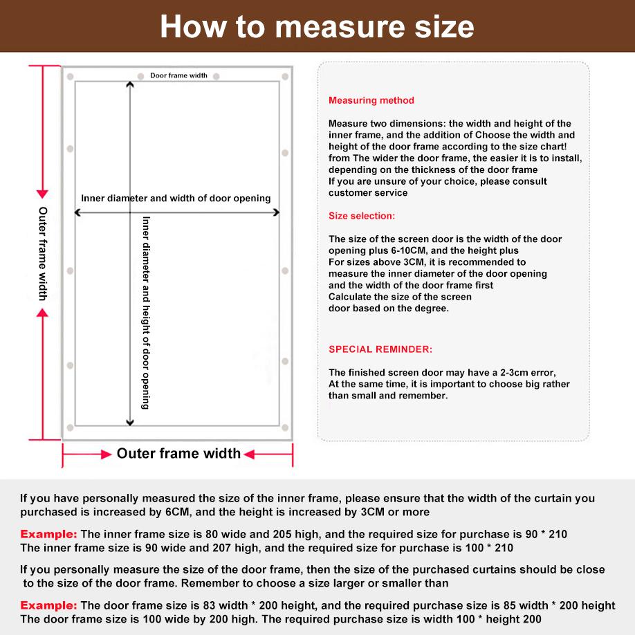 Heavy Duty Magnetic Screen Door Mesh Curtain Mosquito Net Bug Hands Free Partition Mute Striped Door Curtain Bedroom Ventilation