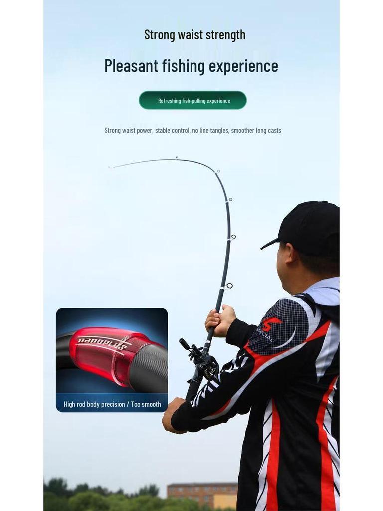 Portable Carbon Fiber Telescopic Mini Lure Rod & Baitcasting Reel Set for Long Cast