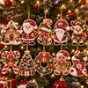 Ornamenti di Natale in Legno, Kit per Pittura con Perle Fai da Te per Adulti, Kit per Diamond Painting di Natale per Adulti, 10 Disegni in Legno con Corda di Canapa