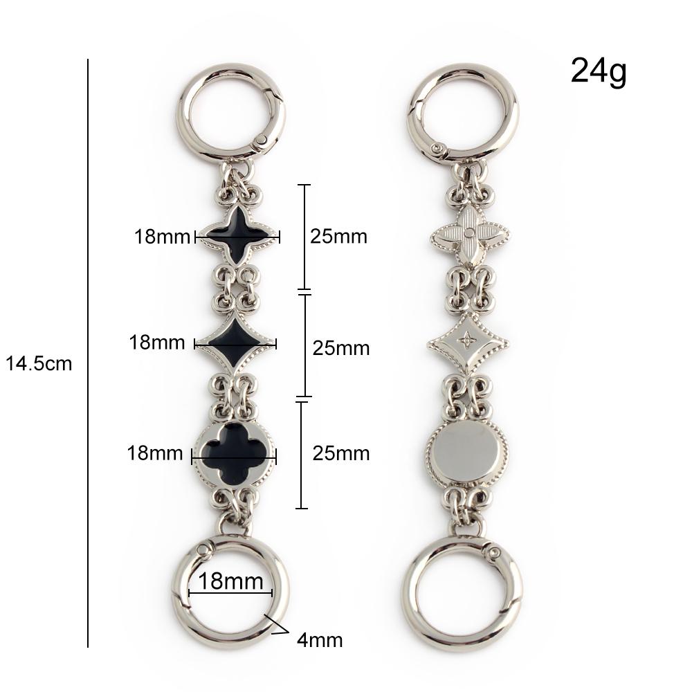 

1PC 14.5cm Exquisite Cute Wallet Shoulder Strap Extension Chain Women s Clutch Shoulder Bag DIY Decoration Extension Chain 1 piece серебряный