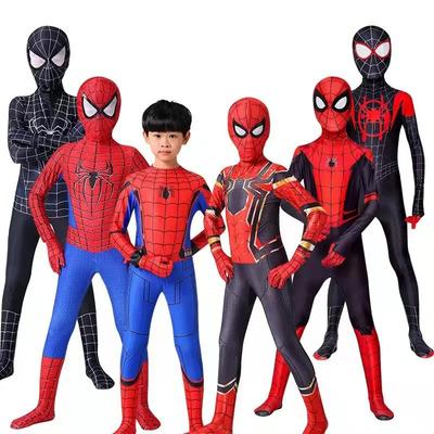 Costum Cosplay Copii Supererou Iron Man Pantera Neagră Zentai Salopetă Body Costume Petrecere Halloween pentru Băieți Fete