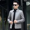 Futing Men's Calfskin Turn-down Collar Leather Jacket
