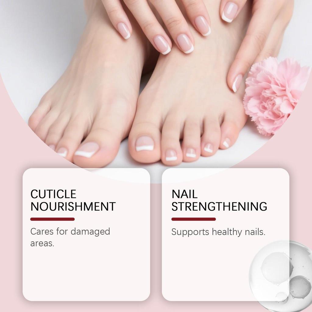 EELHOE Rose Plant Essence Oil Moisturizes the nail surface Gentle and suitable for daily use Portable and shiny smooth care oil
