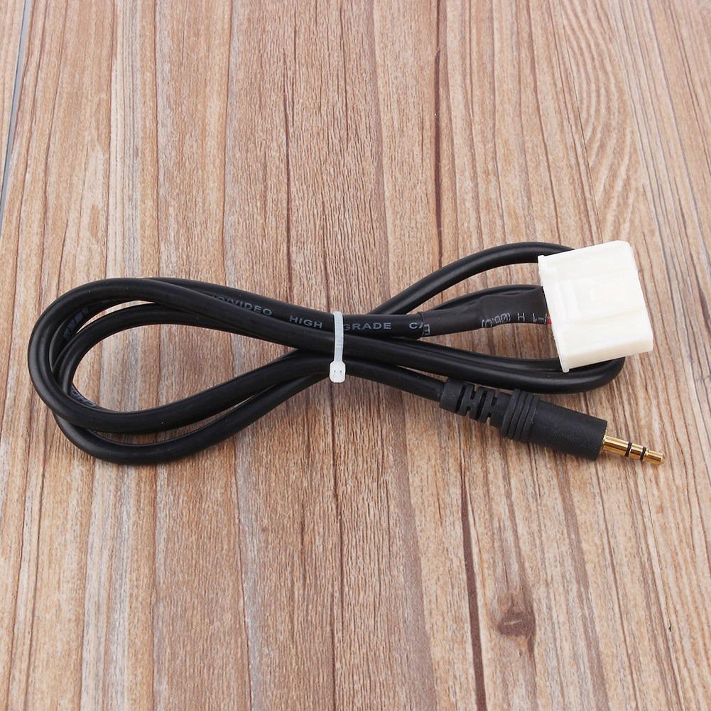 3.5MM AUX Audio Radio MP3 Player Earphone Phone Input Adapter Cable For Toyota