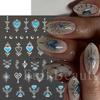 New Nail Art Stickers 6-piece Set Bronzing Bohemian Totem Love Stickers