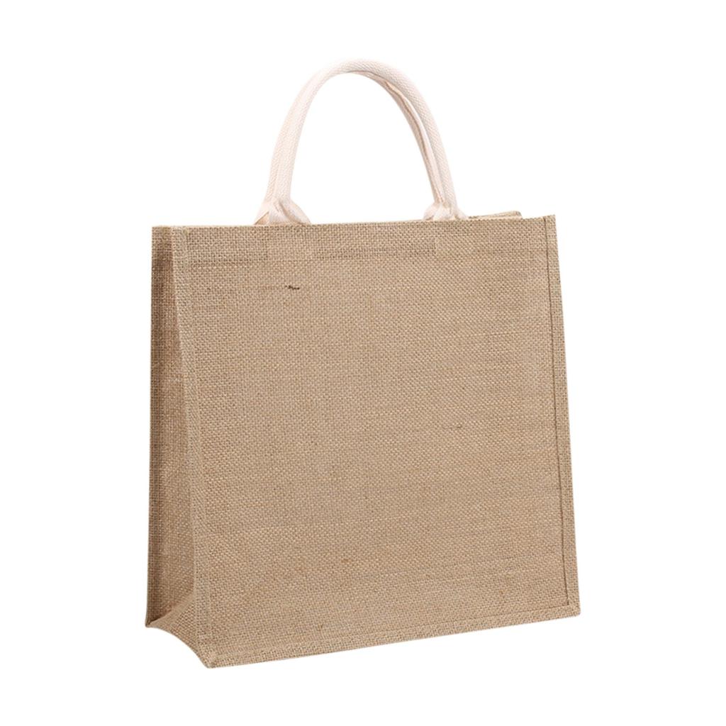 Unprinted Linen Handbag  Product Companion Gift Linen Hemp Jute Bag Diy Hand-painted Linen Bag