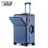Tymon Business Front-Open Hardshell Luggage with USB & Cup Holder
