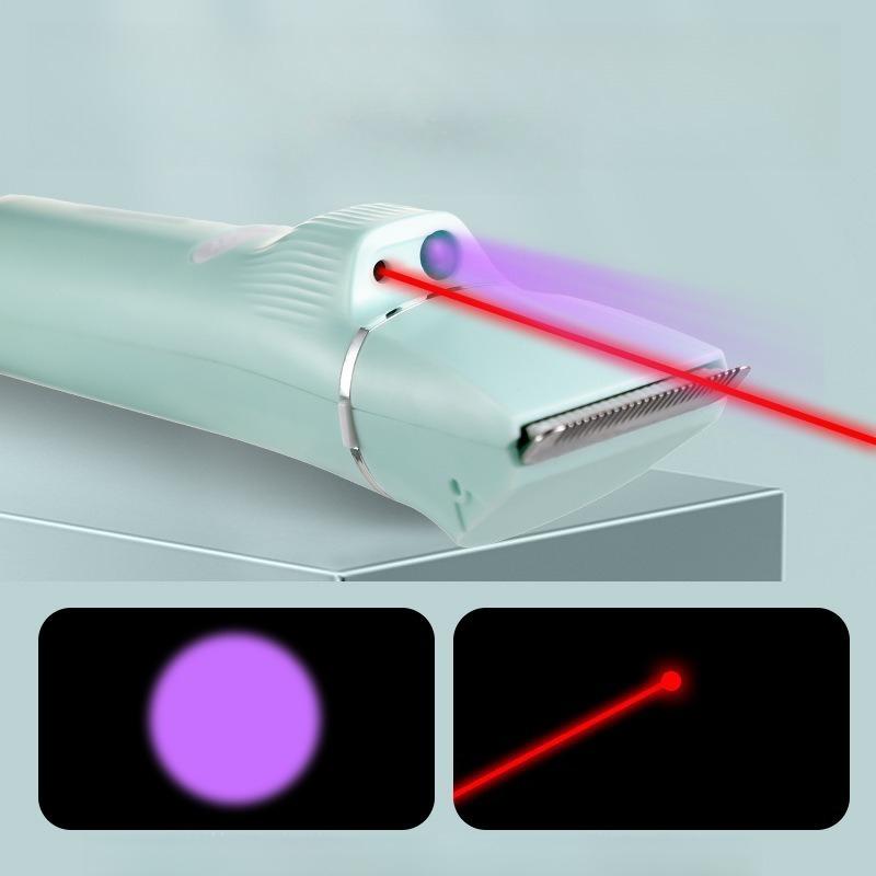 4 in 1 Pet Grooming Clippers for Cats Dogs Trims Paw Hair Detects Ringworm Urine Rechargeable