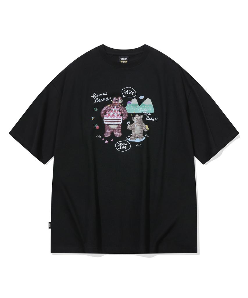 CPGN STUDIO Dtp Cake Bear Short Sleeve T-Shirt Black