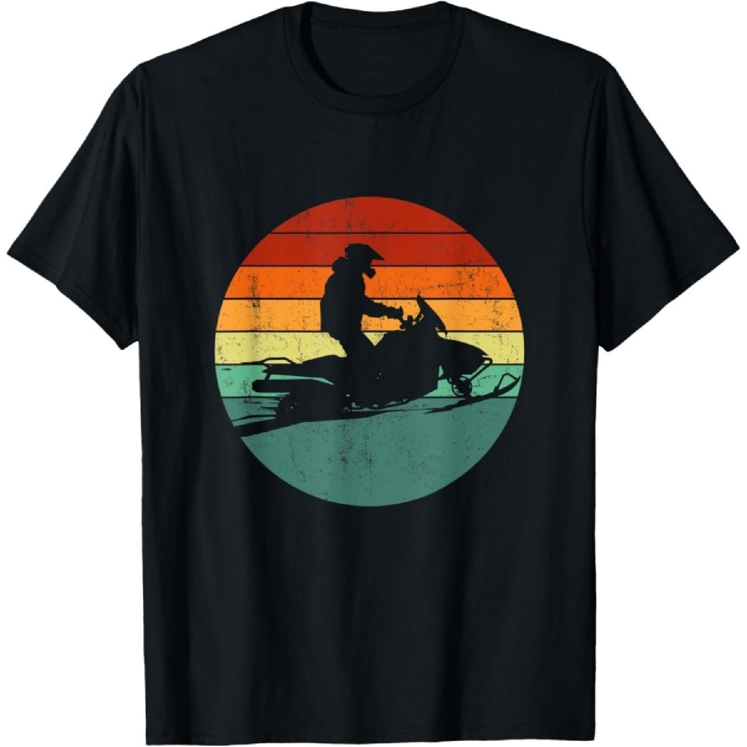 Qiyigs Vintage Snowmobile, Snowmobiling T-Shirt XXXXXL разноцветный