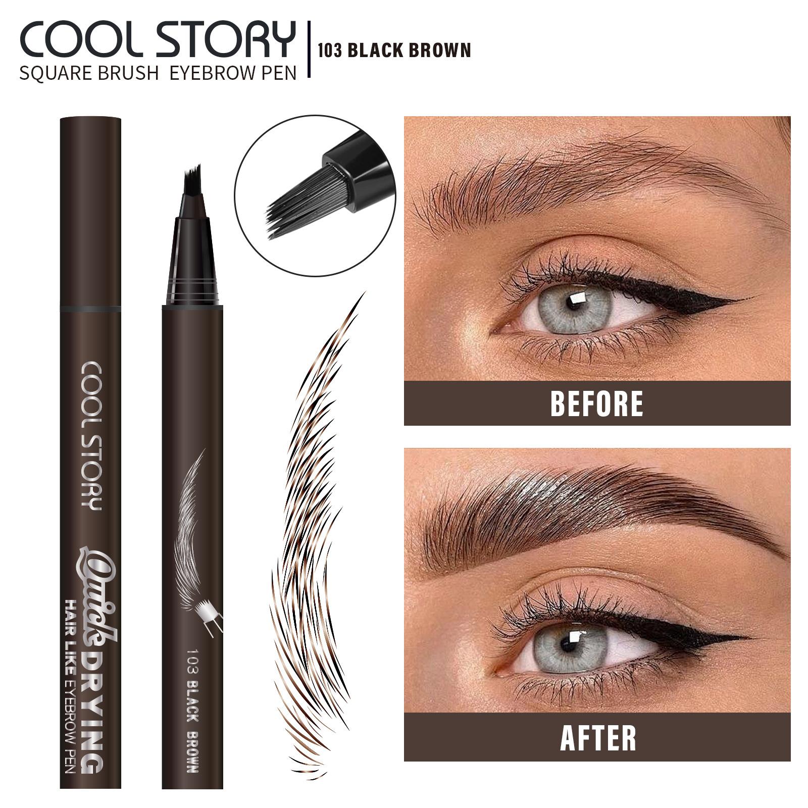 

Жидкий карандаш для бровей создает дикие брови с натуральным, стойким, быстросохнущим водостойким, потоотделением и тонкой расческой #103