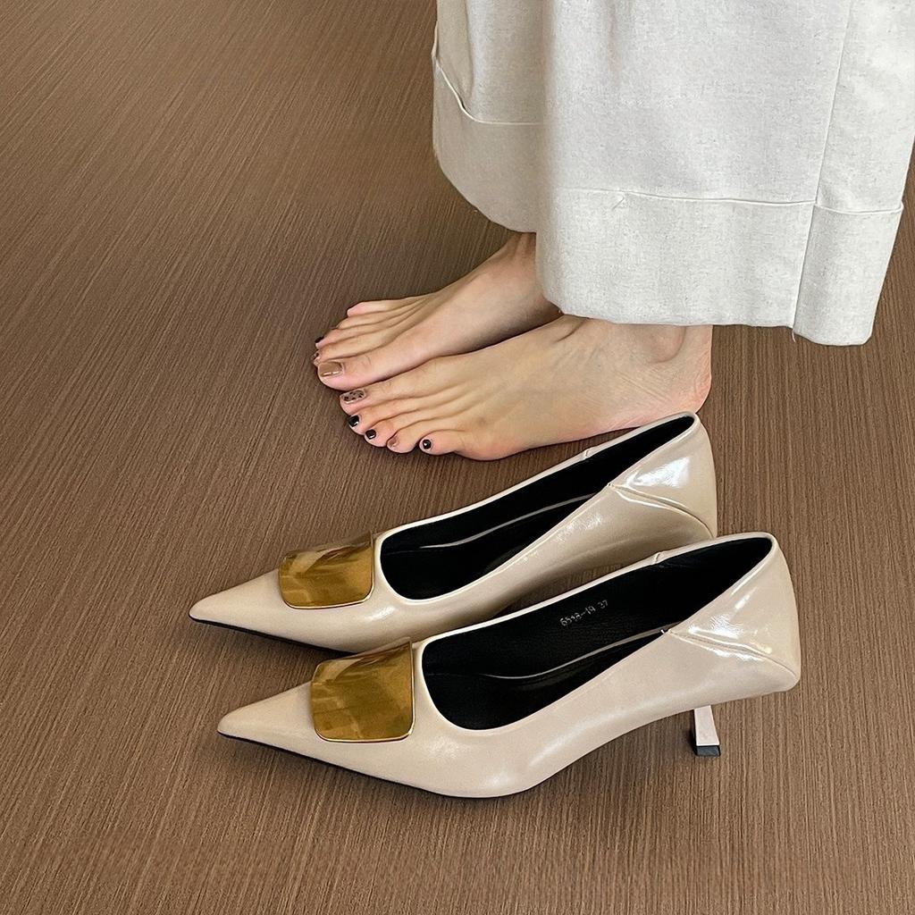 Pointed High Heels Women's Shoes New Niche Design Temperament Celebrity Stiletto Single Shoes