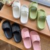 Fashion Kidmi Women's Summer Home Slippers New Thick-soled Single-Buckle Slippers Comfortable Bathroom Sole Couple Slippers EVA Slippers