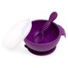 Bumkins Silicone Suction Ball + Spoon Set, Purple, 1 Set, Popular Korean Parenting Items