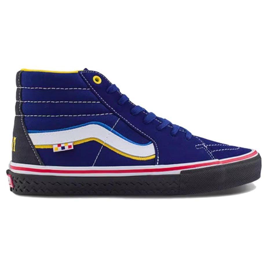 Vans PaDin Musa X  Sk8 Shock Absorbing Durable High-Top Skate Shoes Unisex Skate Shoes Blue VN0A5FCCCJE