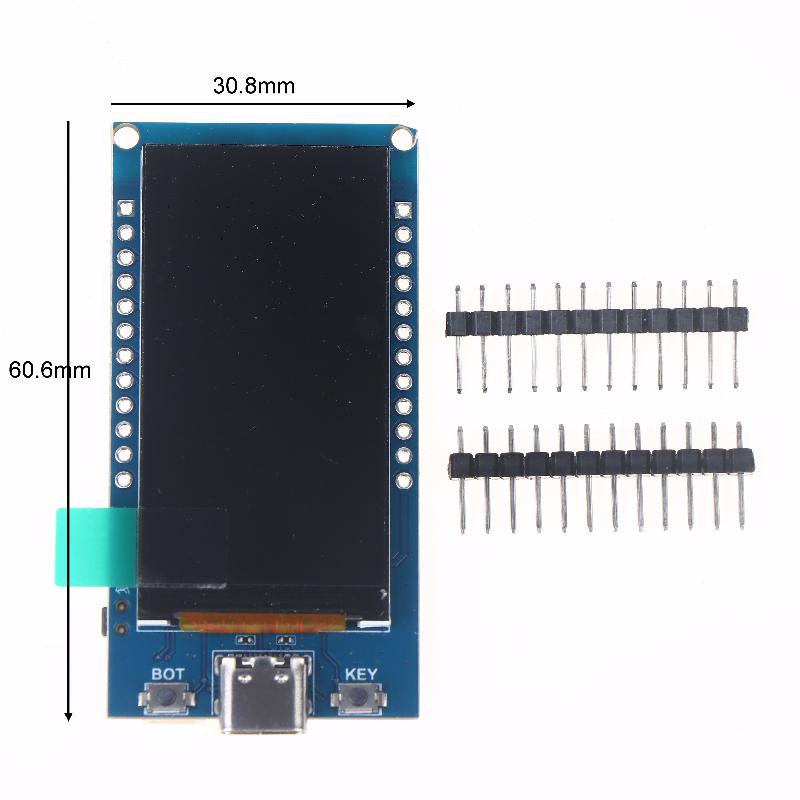 1 Stück Esp32-S3 Entwicklungsplatine mit Flash 1,9-Zoll LCD-Display Wifi Bt 5.0 Drahtlosmodul 170X320