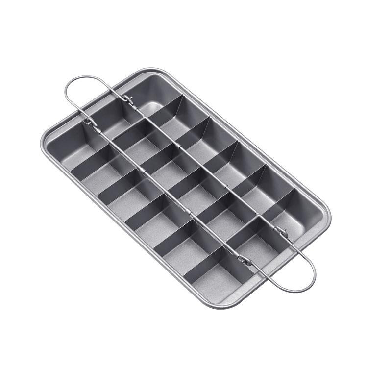 Brownie non-stick cake plate mold square baking tray bread baking tool thickened solid bottom Brownie Pan