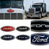 Car Front Grille Rear Trunk Hood Lid Peterbilt Logo Replace Stickers for Ford Focus Mondeo Fiesta Kuga MK2 Everest Escape Ranger