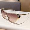 European and American fashion sunglasses men's new cat's eye women's luxury metal sunglasses men's power power