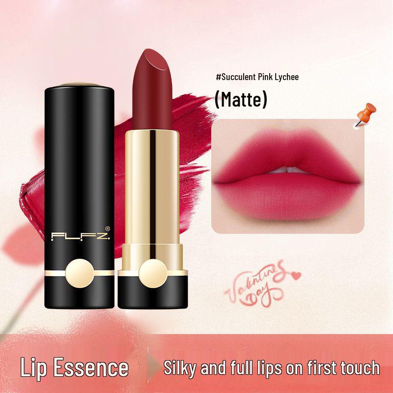 FLFZ Velvet Lipstick: Lightly Moisturizing, Long-lasting, Cup-resistant, Colorfast, and Adds a Whitening Touch.
