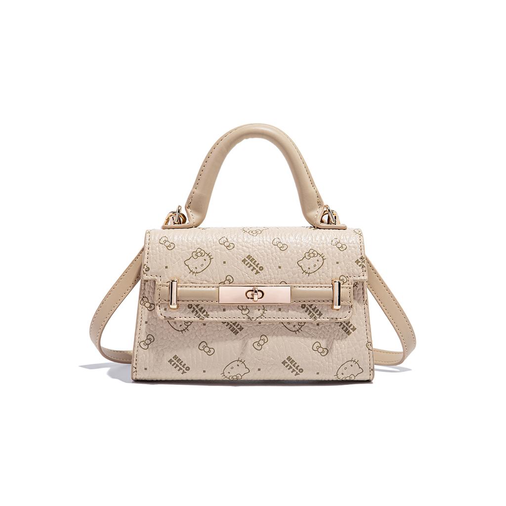 New Sanrio Hello Kitty PU Shoulder Bag, Crossbody Bag, Handbag Women's Pink/Milk Tea/Brown SHHF41591