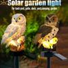 Solar Resin Owl LED Garden Light
