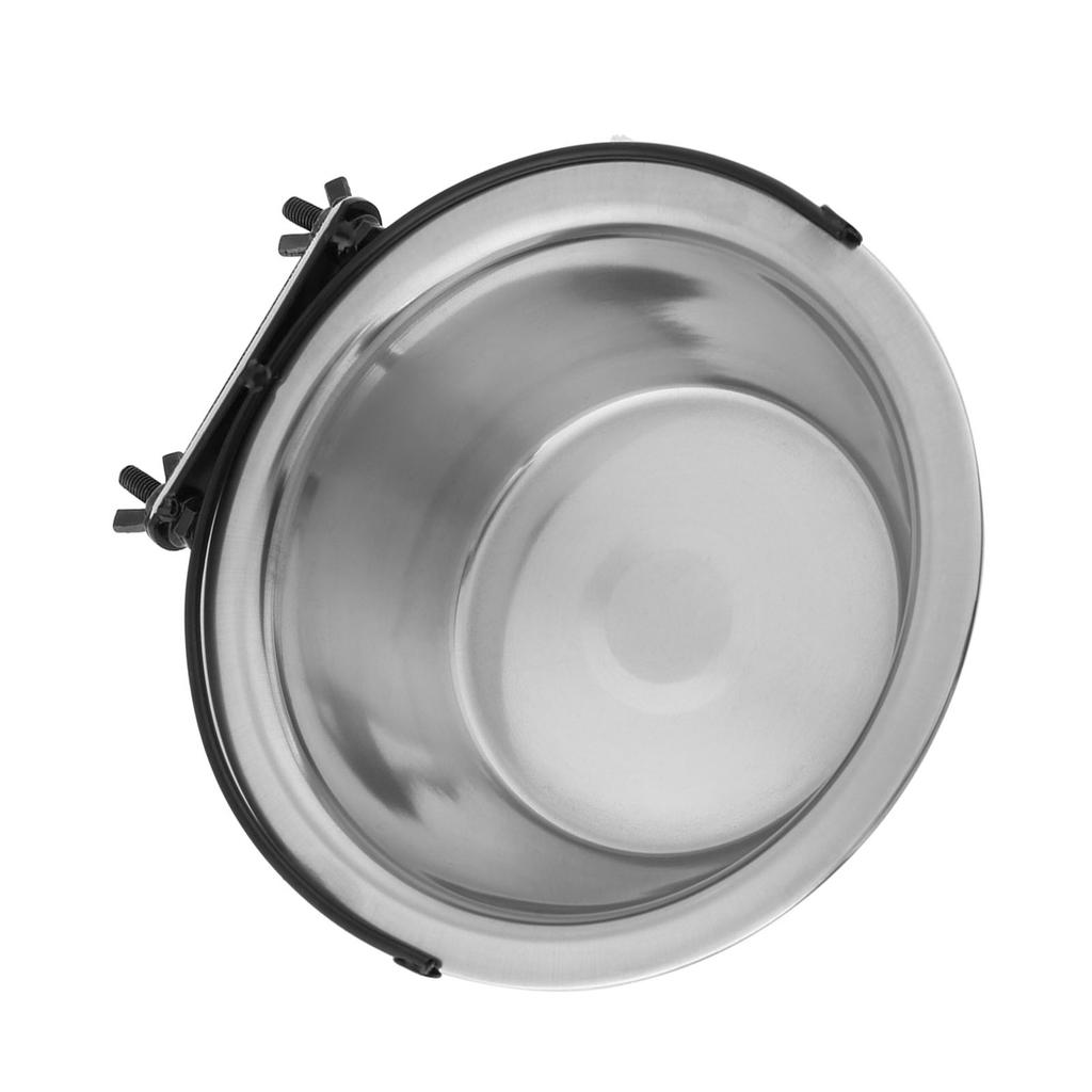 Dog Bowl Diner Dish Stainless Steel Hanging Medium Small Pet Puppy Cat Food Water Feeder L