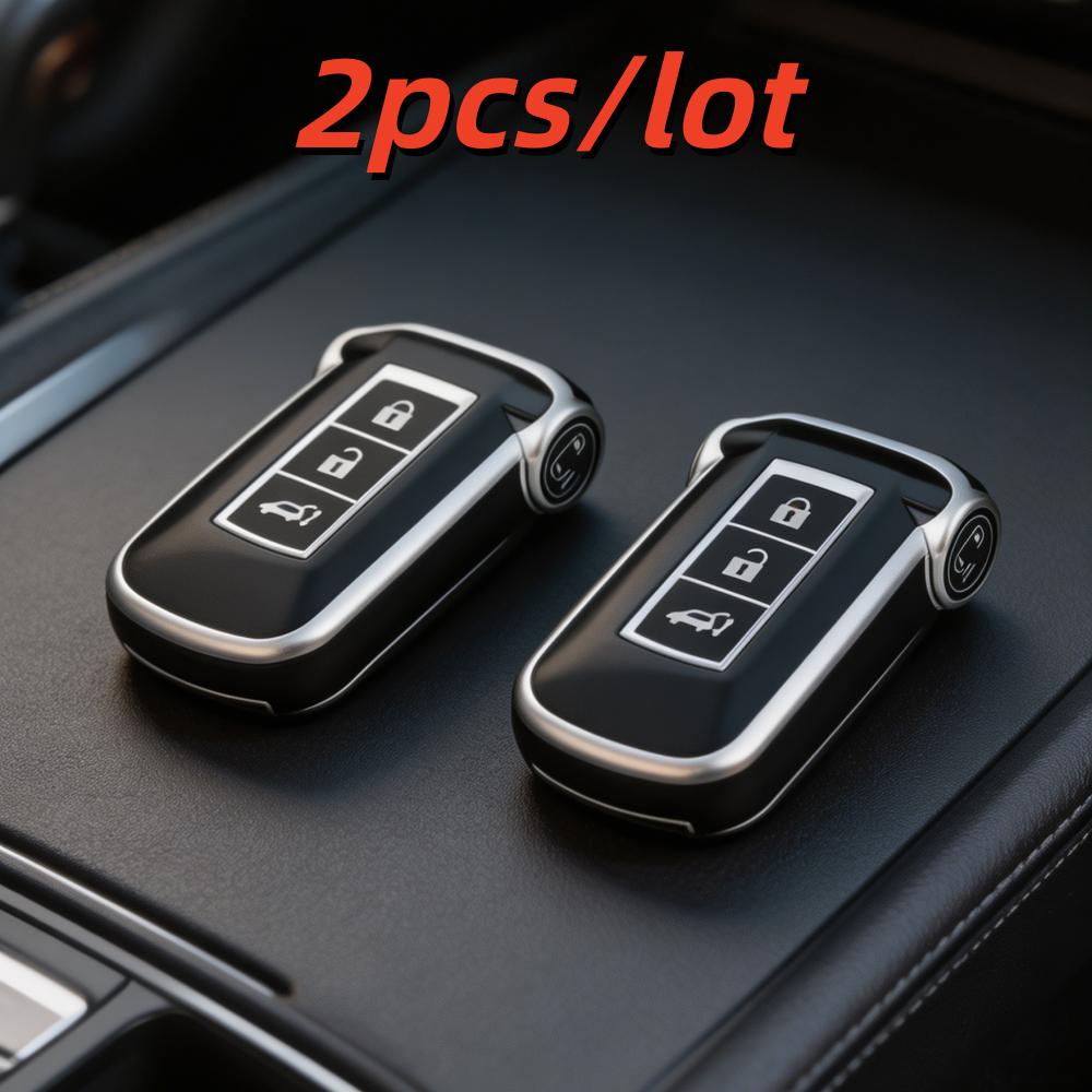 

2pcs/lot Car Key Case Covers for Mitsubishi Delica D5 for Mitsubishi Outlander 2014 Pajero Delica, Remote Key Protectors