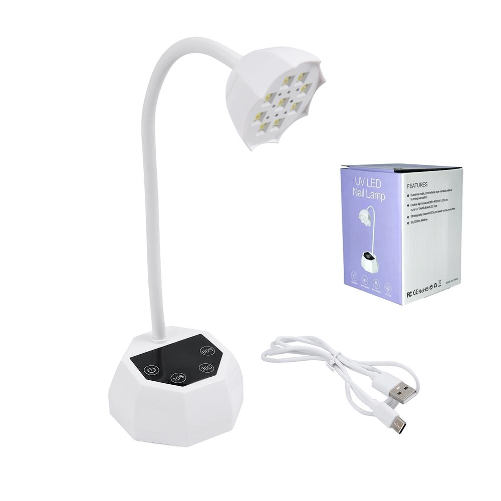 

Профессиональная аккумуляторная УФ/светодиодная лампа для ногтей BM-19, режим низкого нагрева, автоматический сенсор и безболезненная работа