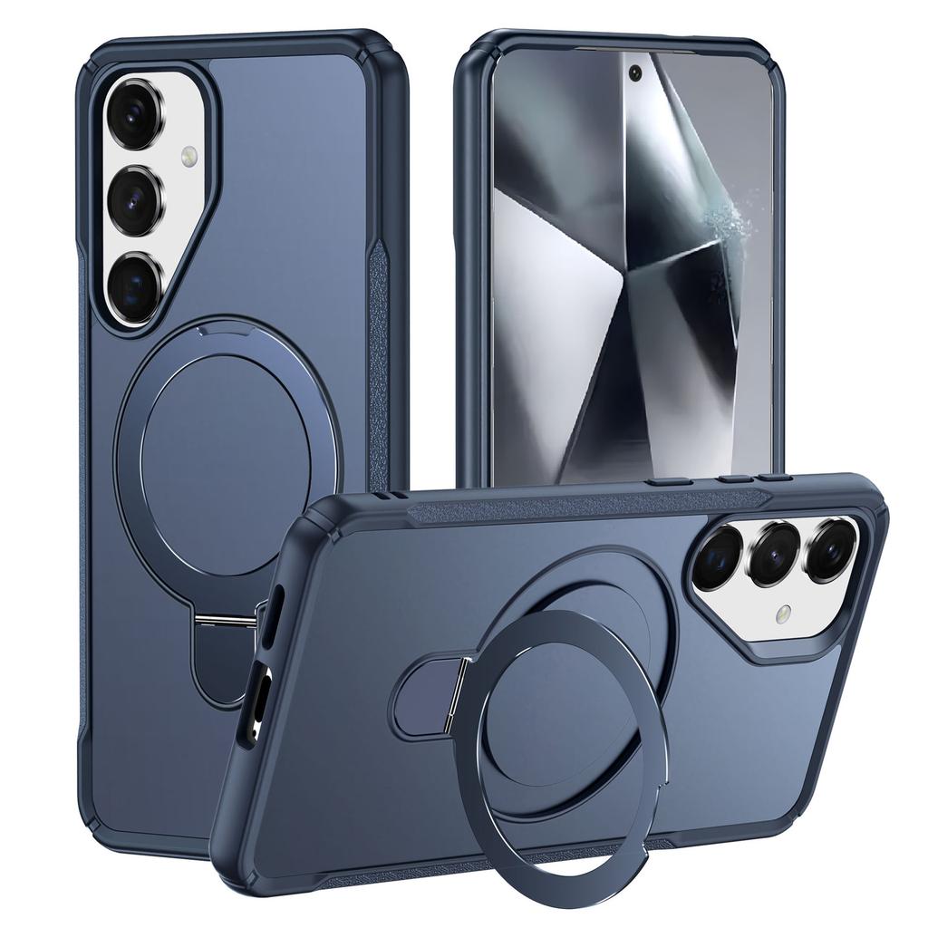 Applicable To Samsung S25Ultra Mobile Phone Case A36 Magnetic Suction Bracket S25Edge Skin Feeling A06 Anti-drop Protective Case S24