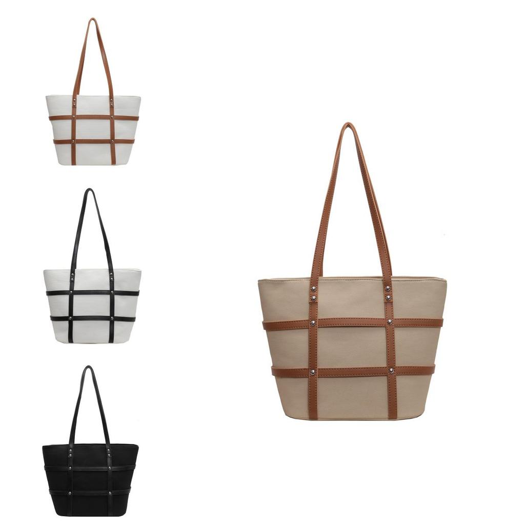 Minimalist Bag With Contrasting And Pu Material For Daily Use