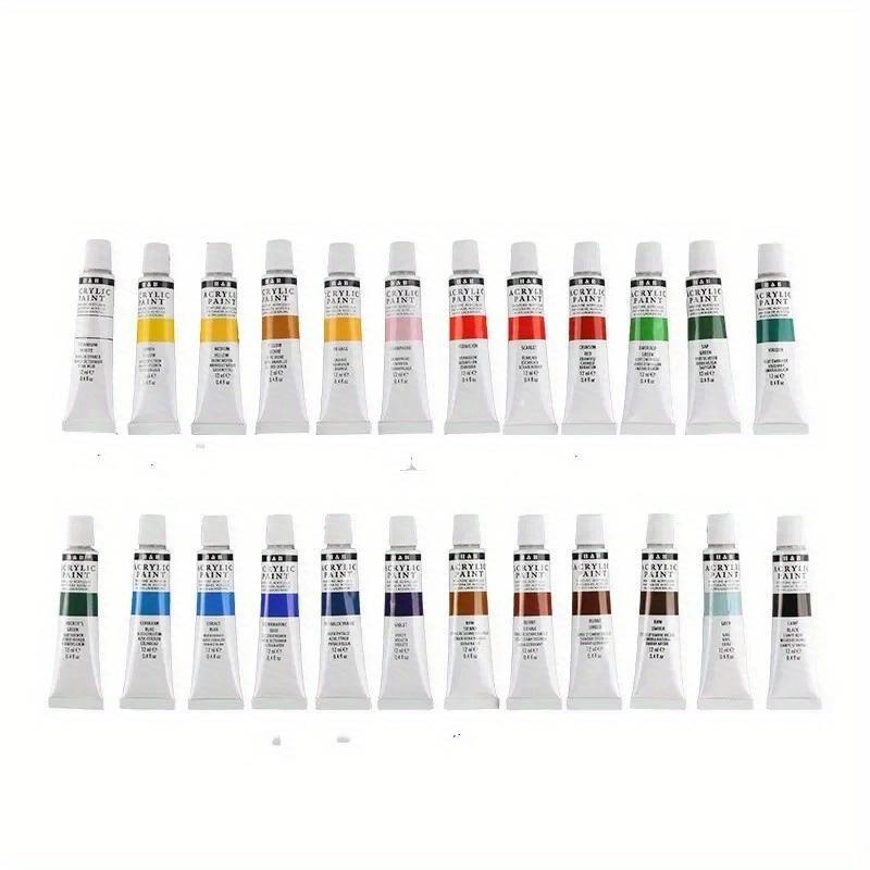 

24 шт./набор DIY цветной акриловый пигмент набор нетоксичный и прочный 12 мл цилиндрический пигмент для рисования 24pcs/set