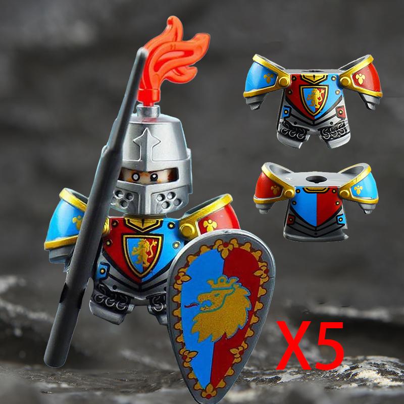 Středověký Vojenský Řím Válka Akční Figurky Armádní Figurky Stavební Kostky Helma Zbraně Příslušenství Děti na Hračky Dárky