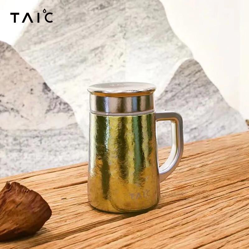 TAIC Pure Titanium Insulated Mug with Tea Infuser, 450ml