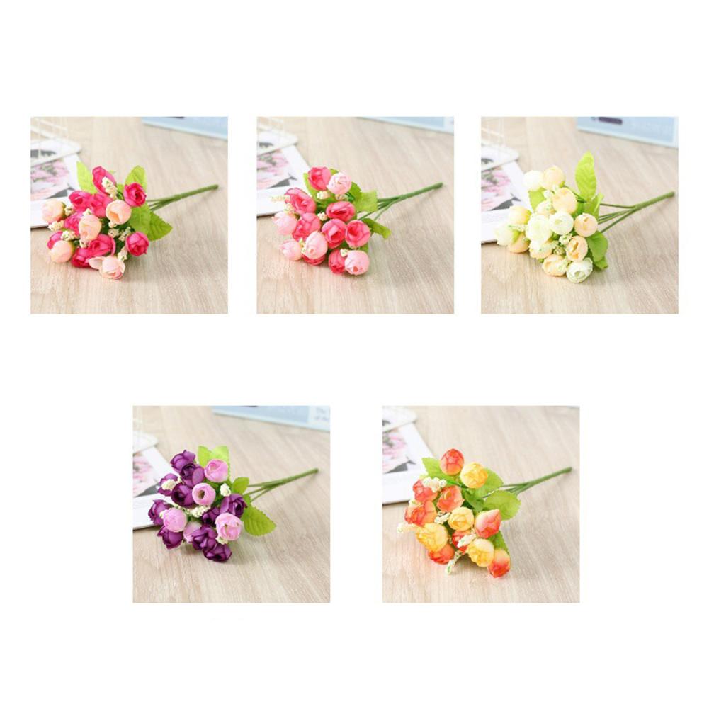 Artificial Rose Small Bud Christmas Decorations DIY Heads