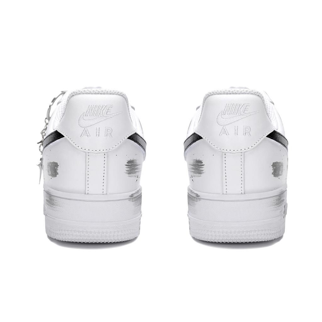 Nike Air Force 1 Slip Resistant, Abrasion Resistant, Lightweight Low Top Skateboard Shoes Men's Black White CW2288-111(Team18-)