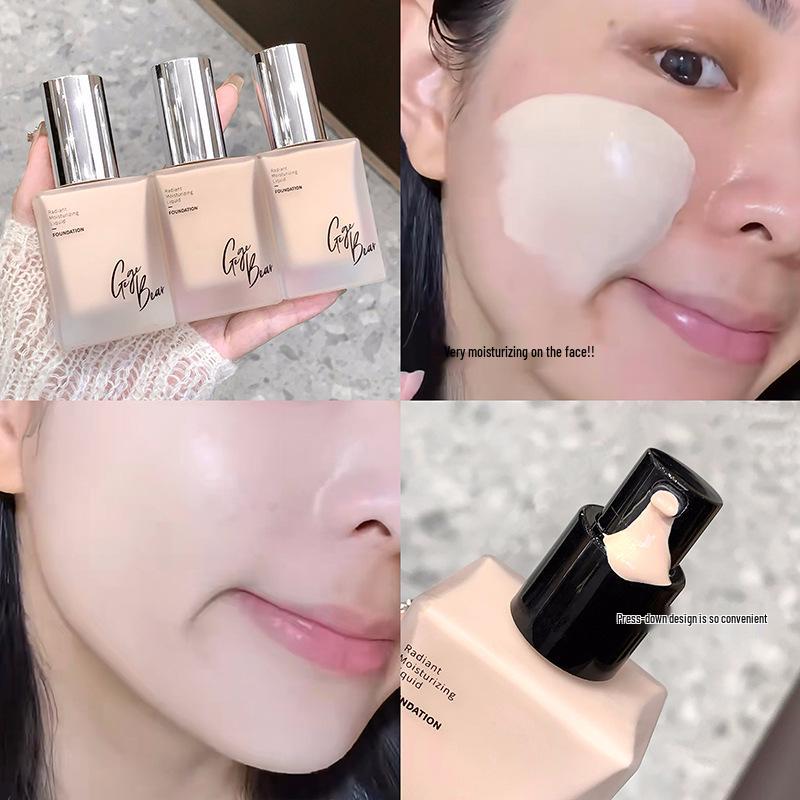 Gegebear Brightening Matte Foundation: Long-Lasting, Creamy, Soft Light - Ideal for Students, Affordable Chinese Beauty Brand.