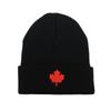 Canadian Red Maple Leaf Embroidered Knitted Hat For Men And Women'S Autumn And Winter Casual Versatile Warm Wool Hat