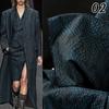 Vintage Luxe Slangenleer Jacquard Stof Designer Stof DIY Naaien Herenjas Kleding Puur Polyester Materiaal Borduurwerk Glad