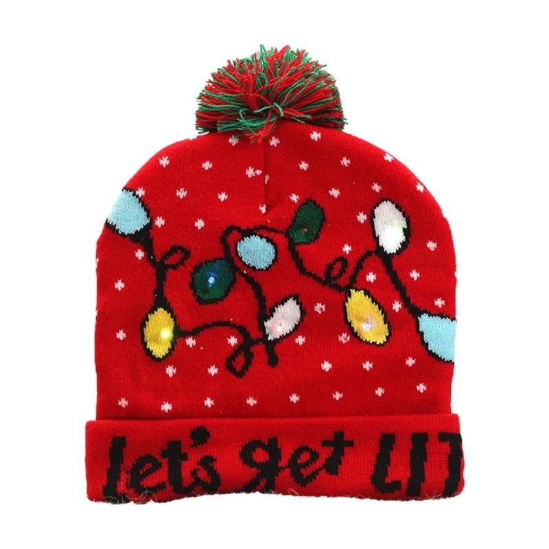 Multifunktionale leuchtende Weihnachtsparty-Hut Weihnachtsbaum Elch Dekoration Haushalt für Kinder Mädchen Jungen Kostümparty