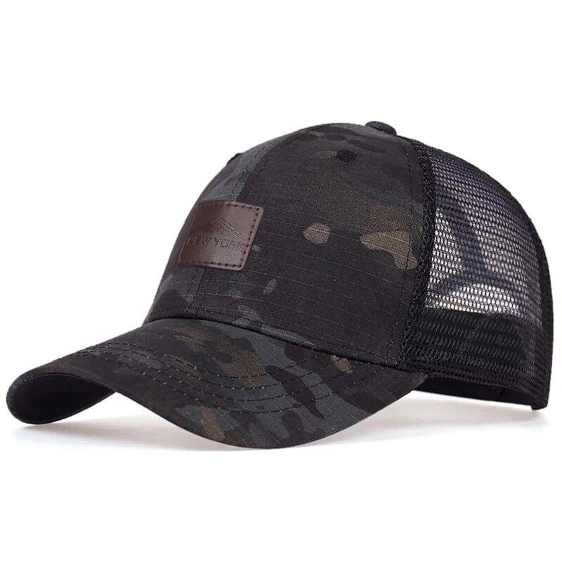 

Unisex New York Coffee Label Baseball Net Caps Spring and Summer Outdoor Adjustable Casual Hats Sunscreen Hat камуфляжный