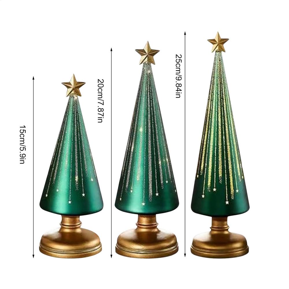 Christmas Decorations 3Pcs Christmas Tree Table Centerpieces Table Top Home Decor Party Decorations for Bedroom Living