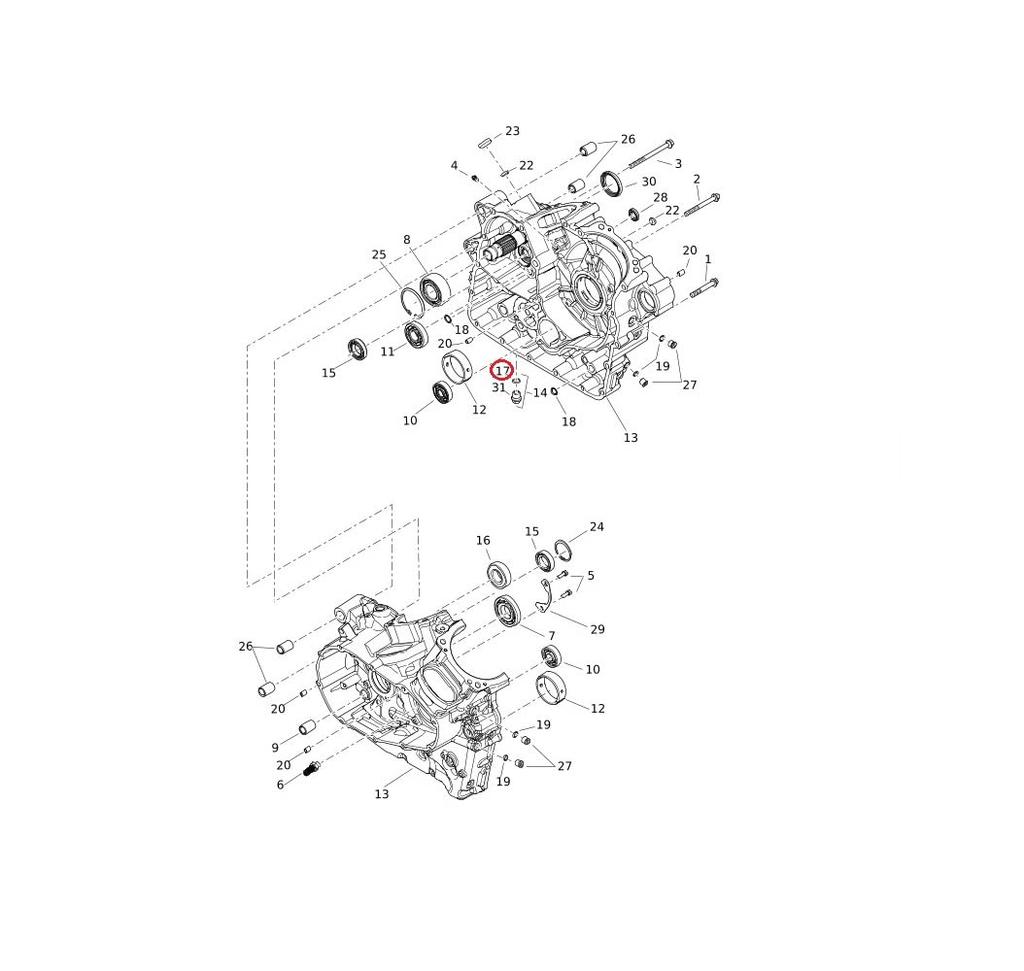 Genuine Harley O-Ring DRAIN PLUG 11900045