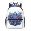 Mandala Lotus Flower Backpack Student Boys Girls BookBag Children School Bag Computer Shoulder Bags for Men Women