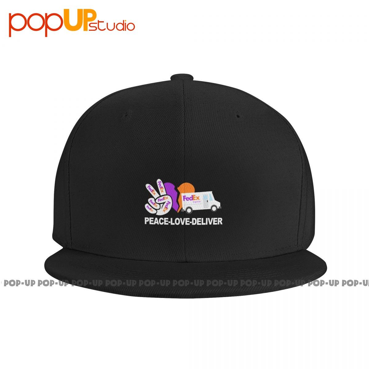 

Cute Peace Love Deliver Fedex Snapback Cap Vintage Hot Selling Baseball Caps