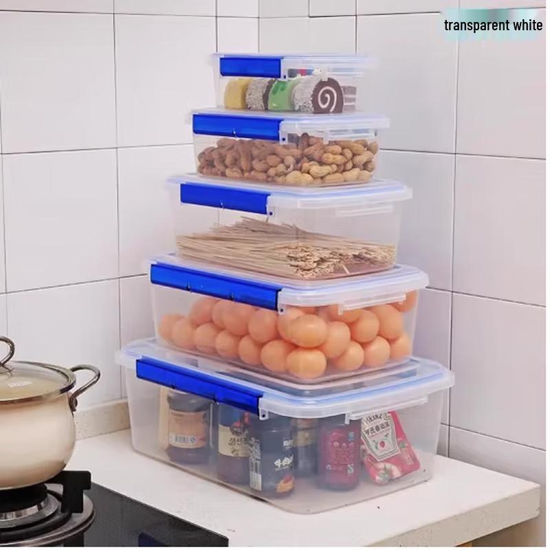 Transparente Vorratsbehälter mit Deckel