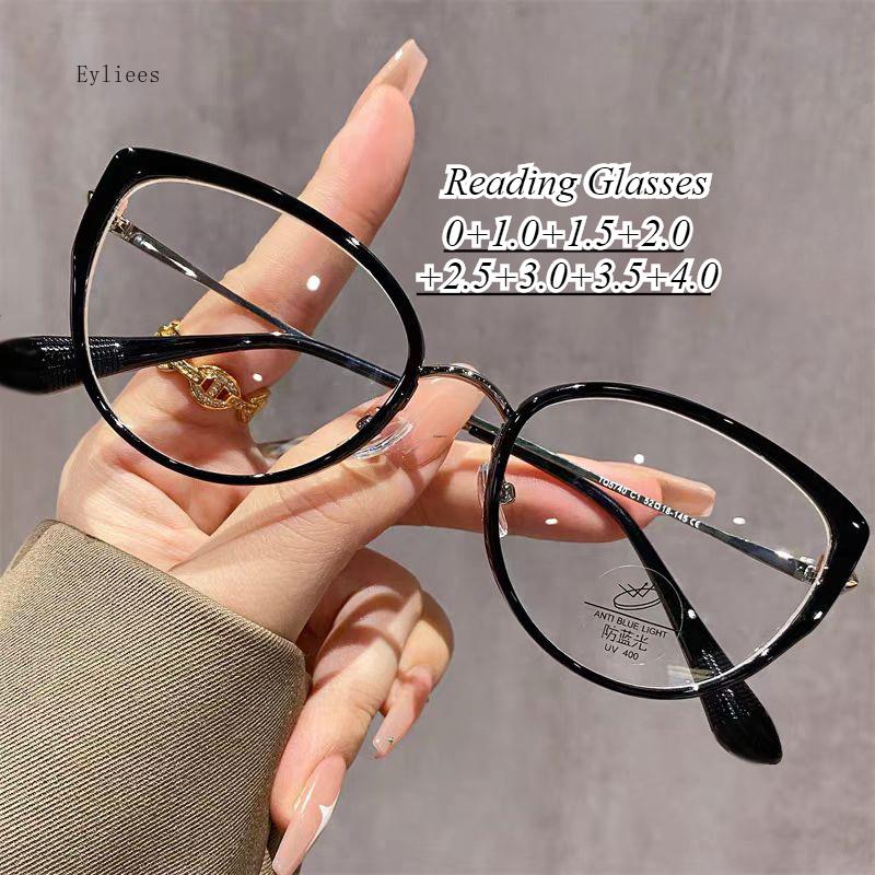 Anti-Glare Computer Readers Cat Eye Reading Glasses Personalized Blue Light Blocking Eye Protection Glasses Eyeglasses