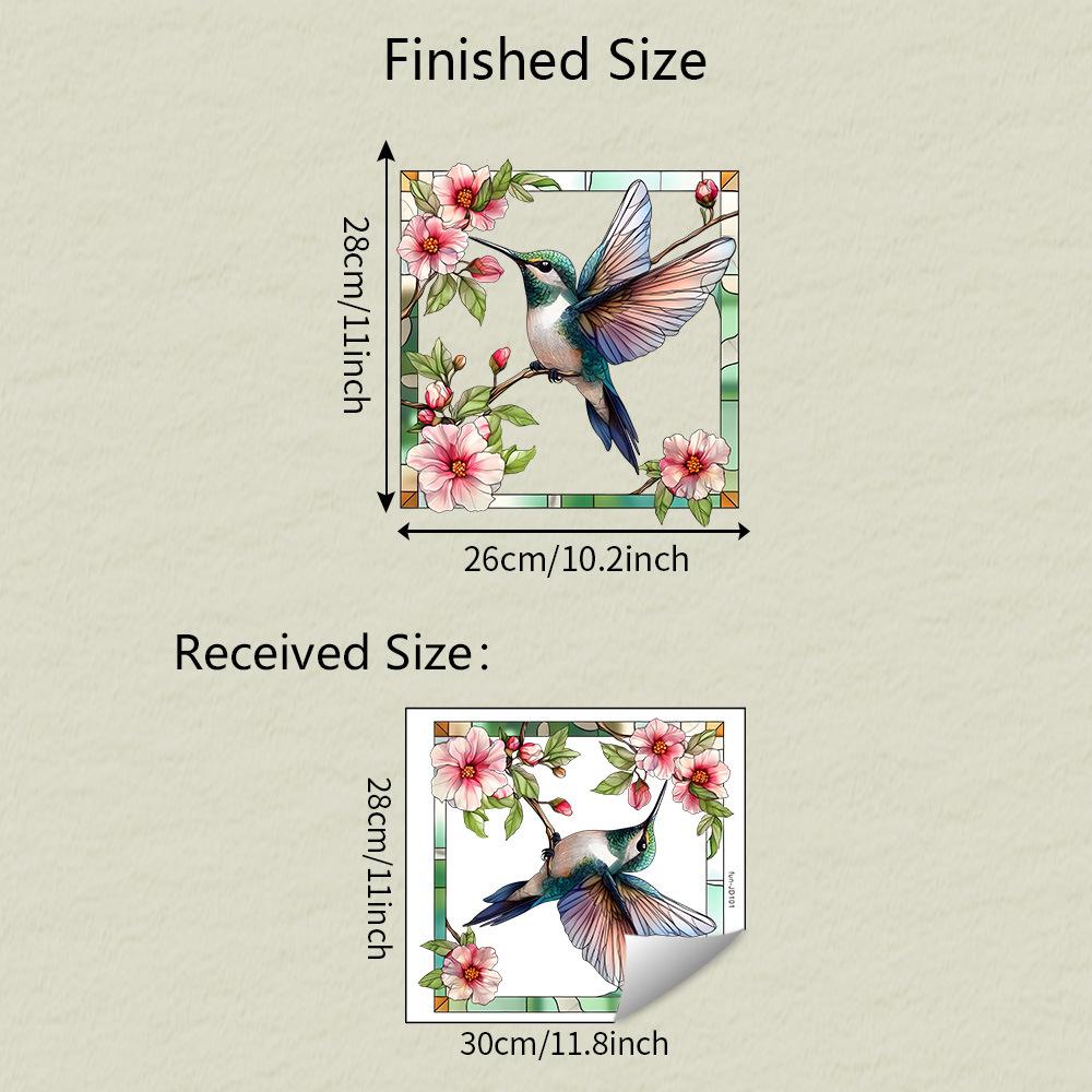 

Креативные фоторамки Цветок и птица Стеклянные окна Украшение и декор дома, Наклейки на окна на статической электростатике